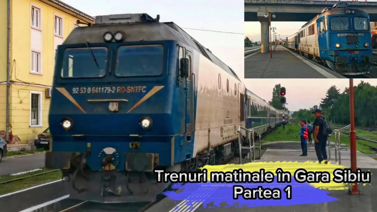 Trenuri matinale în Gara Sibiu Partea 1/Morning trains in Sibiu Station part 1.