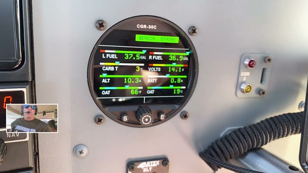 Glass Cockpit Upgrade: Electronics International CGR 30 combo: 1969 Cessna 182M