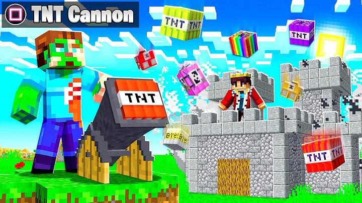 I Cheated With MODDED TNT CANNON in MINECRAFT!