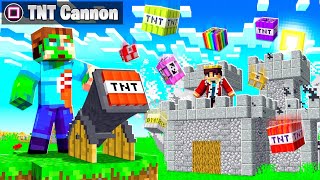I Cheated With MODDED TNT CANNON in MINECRAFT!