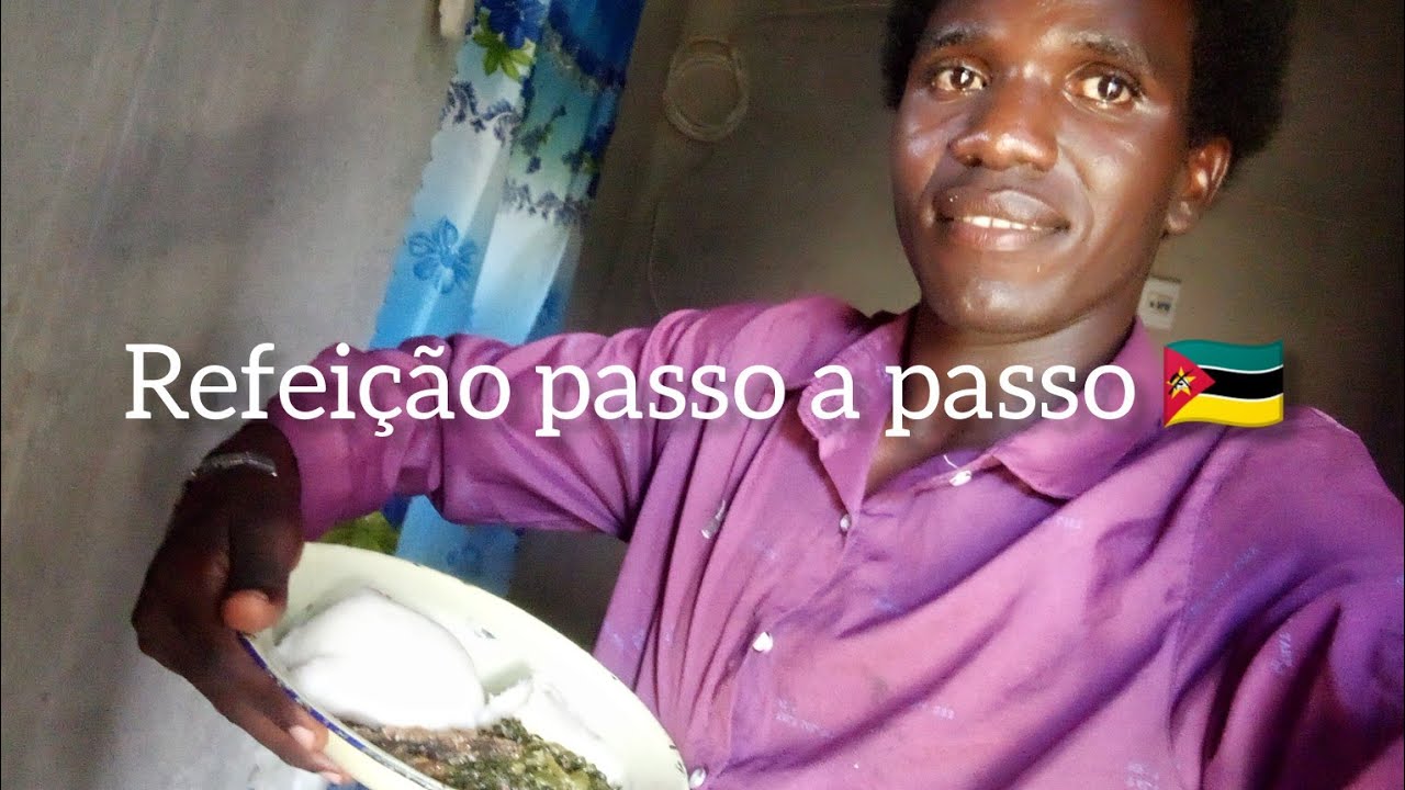 Preparo de um dos alimento típicos de Moçambique 🇲🇿 a Chima e 🥬