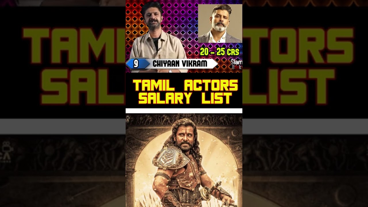 Tamil actors salary 2022 list | Acto Chiyaan Vikram | Ponniyin Selvan | Cobra | Slam Book Tamil