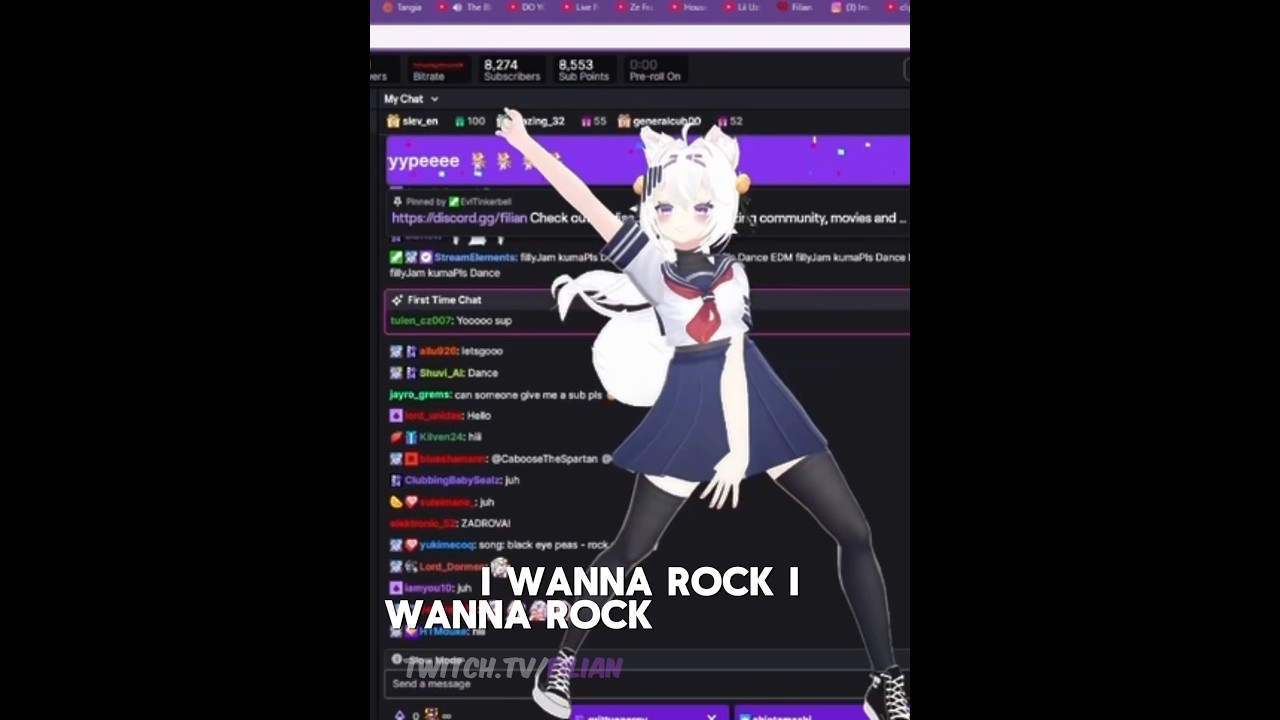 Filian dances to Rock That Body