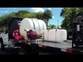 Honda GX690 3500 PSI @ 8 GPM pressure washers on a flatbed truck. Dan Swede HCS