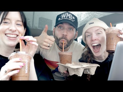 TRYING DUNKIN'S CARAMEL CHOCOLATE COLD BREW!