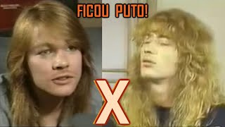 Axl Rose perde a paciência com Dave Mustaine [TRETA!]