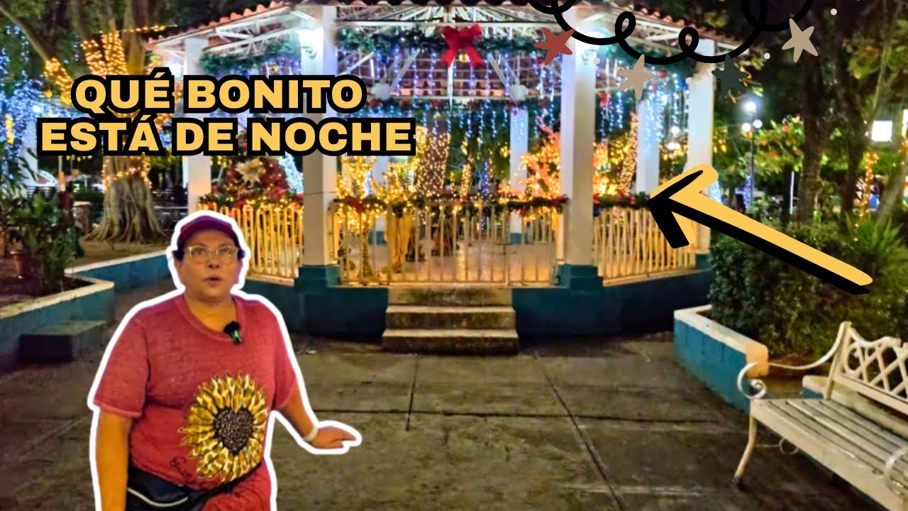 La Nueva Concepción de noche está hermosa 😍 | Parque decorado y básquet en vivo