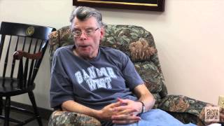 Stephen King shares his thoughts on retirement during an interview with the Bangor Daily News.