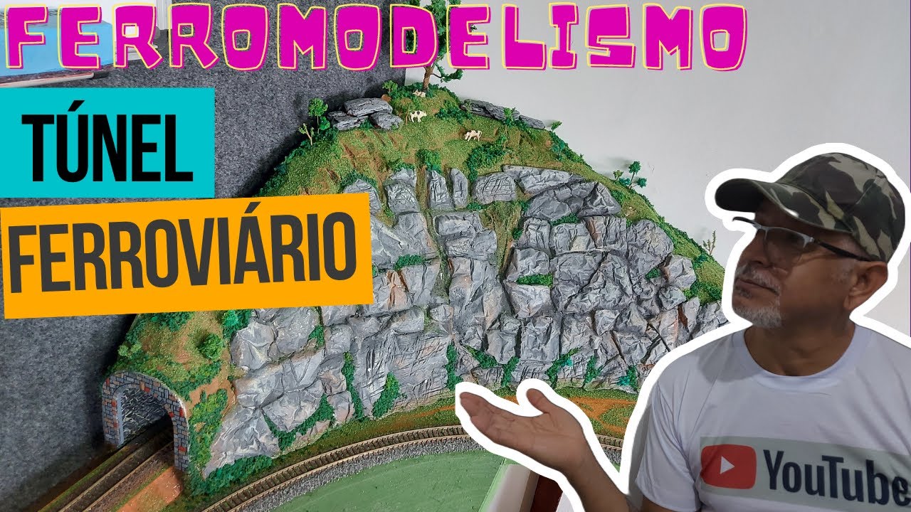 #ferromodelismo tutorial túnel ferroviário em maquete HO