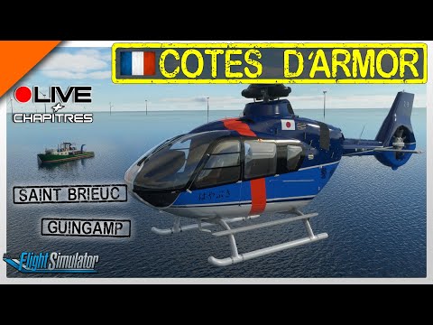 Flight Simulator 2020 ● Voyage en Côte d'Armor, éolienne Saint Brieuc, Guingamp (FS2020)