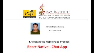 Task 3 - Program the Home Page process
