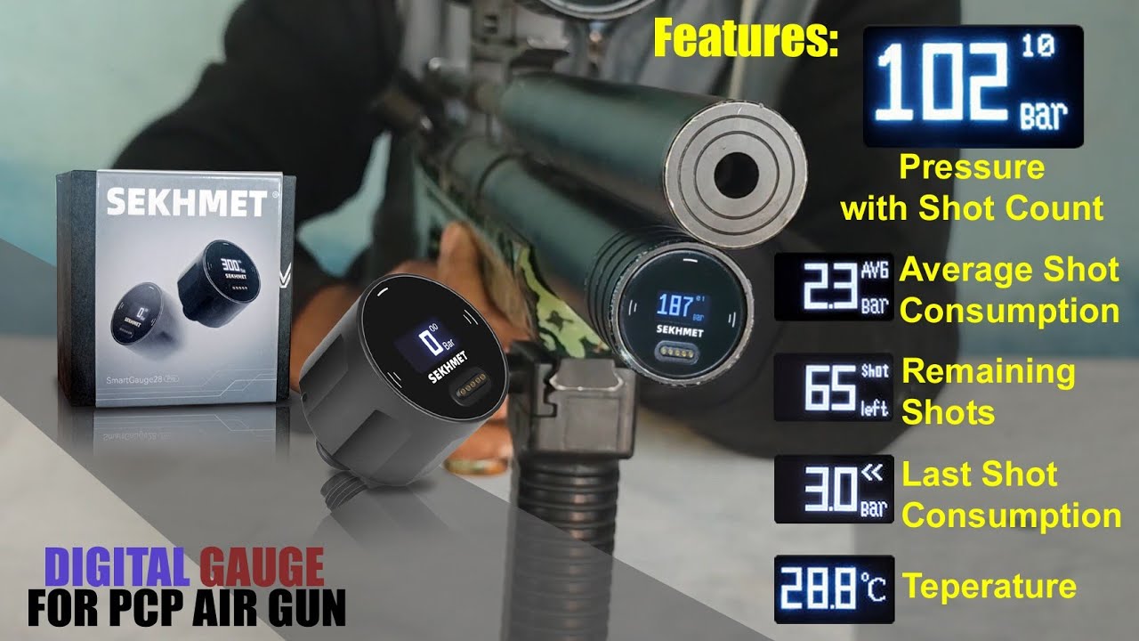 Sekhmet digital gauge for PCP Airguns Unboxing Review YouTube
