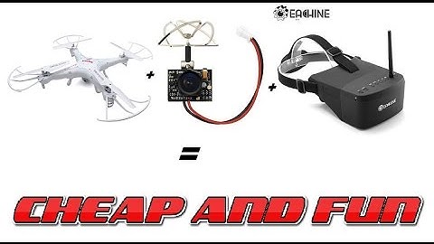 FPV Night Vision - Syma X5C with Eachine TX-02