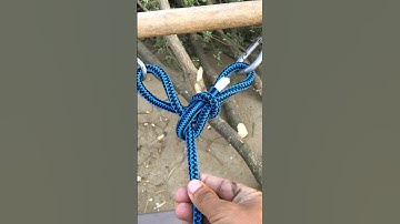 Heavy Duty Double Loop Knot for Outdoor Use#shorts #youtube 💯