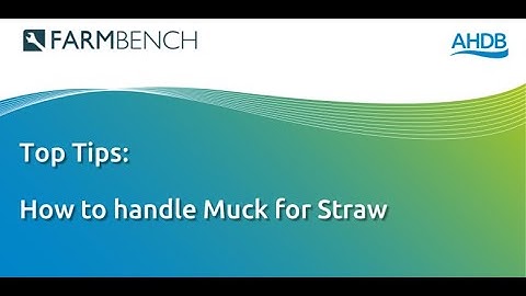 FARMBENCH: How to handle Muck for Straw on Farmbench