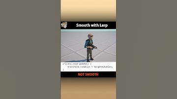 SMOOTH with LERP! (Move, Rotate, Float) #shorts