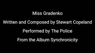 Download Lagu Miss Gradenko with Lyrics (The Police: Synchronicity 1983) MP3