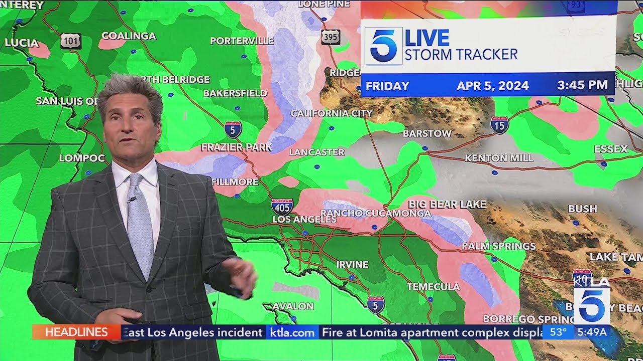 Late-week storm to bring more rain, snow to SoCal - YouTube