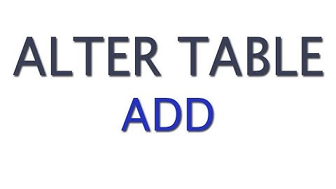 SQL Agregar campos a una tabla (Ved Descripción)