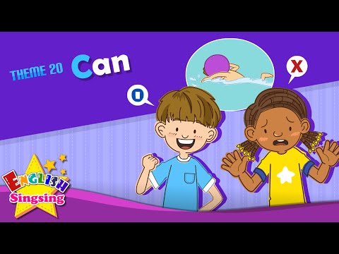 Theme 20. Can - Can you swim? | ESL Song & Story - Learning English for Kids