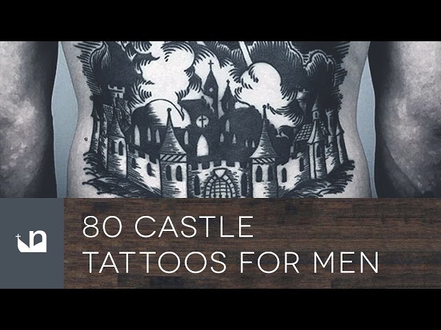Ancient castle on the mountain. Symbol of the fairy tale, dream, magic.  Medieval castle t-shirt design. Medieval castle tattoo art Stock Vector |  Adobe Stock