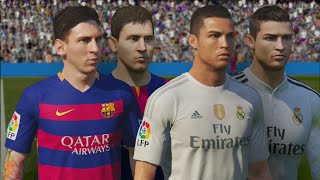 FIFA 15 vs FIFA 16 FACES! (MESSI, RONALDO, IBRAHIMOVIC   MORE!)