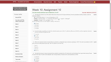 Air pollution and Control Week 10 assignment answers | Jan-Apr 2024