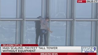 Man Scales Oklahoma's Tallest Tower