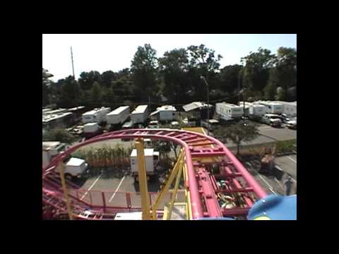 Mad Rats Spinning Wild Mouse Roller Coaster POV Golden Horse Front