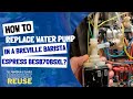 How to replace water pump in breville barista express| Low pressure and pressure gauge not moving.