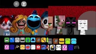 Minecraft and POPPY PLAYTIME Sprunki Retake Phase 2 Song Mashup @Ozyrys
