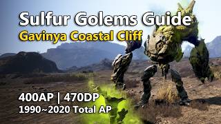 Sulfur Golems Grind Spot Guide | Gavinya Coastal Cliff | Black Desert Online