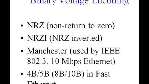 Lecture 4: Binary Encoding Schemes