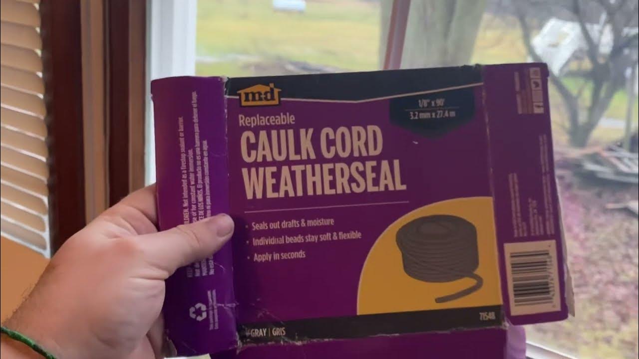 How to Stop Drafts in Windows and Doors at Home Caulk Chord DIY 