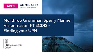 Northrop Grumman Sperry Marine Visionmaster FT ECDIS - Finding your UPN screenshot 5