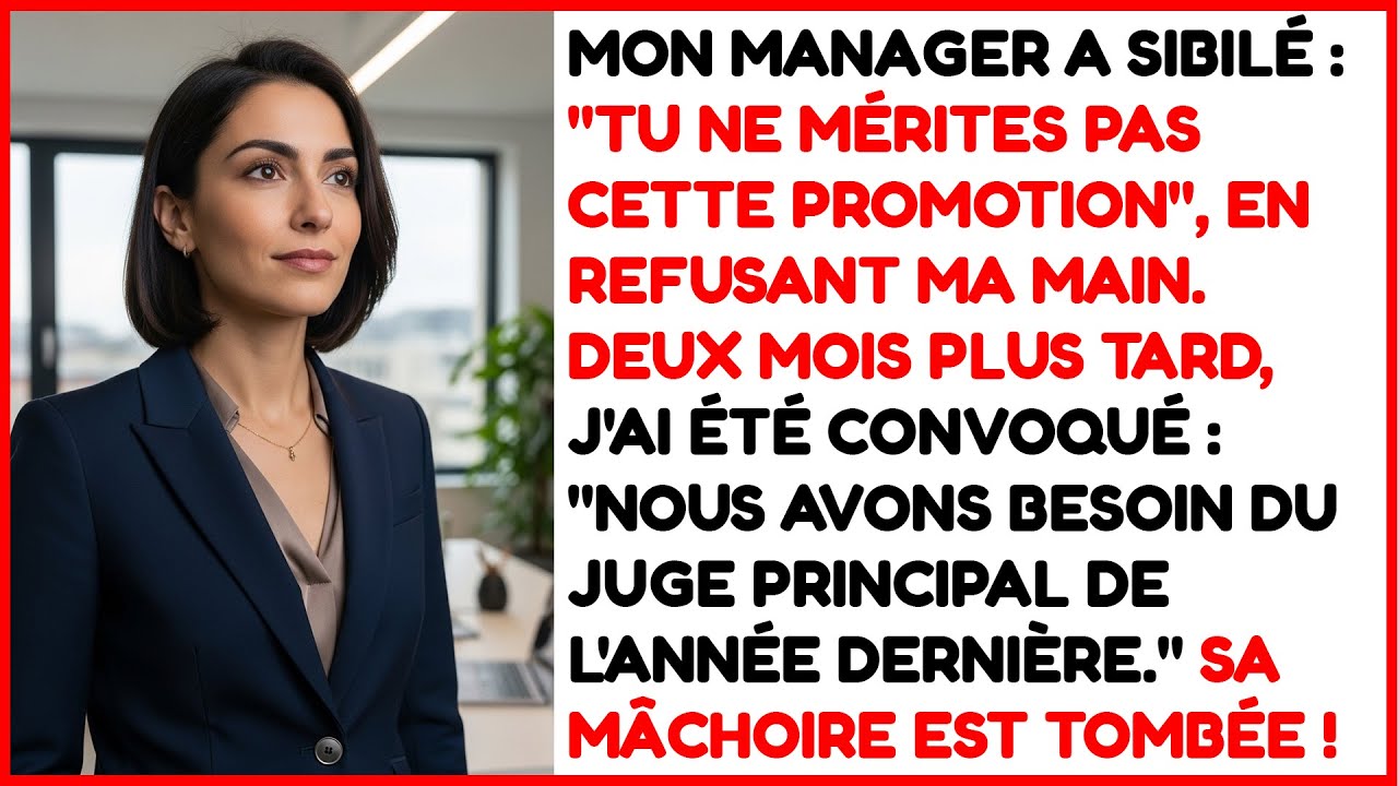 Mon manager a refusé de me serrer la main après ma promotion : "Tu ne mérites pas ça"