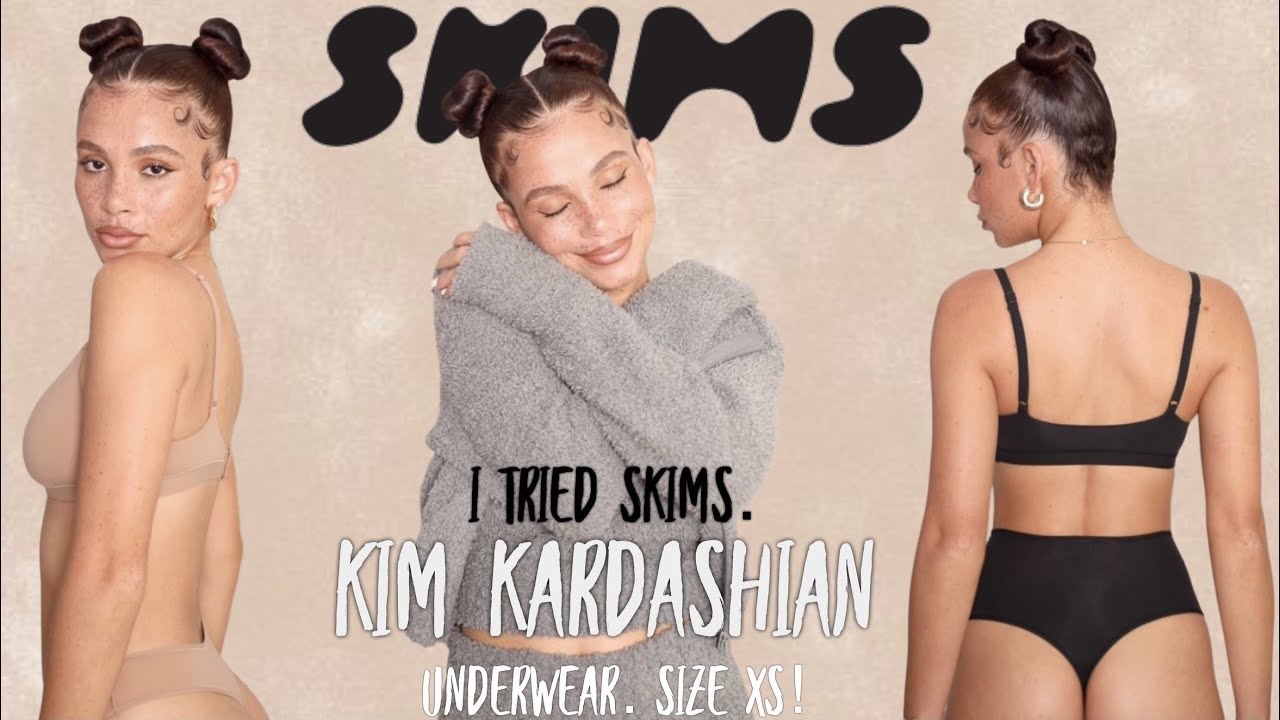 I tried SKIMS. Kim Kardashian underwear. SIZE XS! 