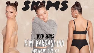 I tried SKIMS. Kim Kardashian underwear. SIZE XS!