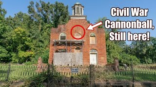 Inside a Mississippi River Ghost Town with evidence from the Civil War left behind
