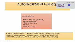 Information 50 AUTO INCREMENT In MySQL Guide
