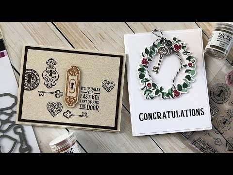 The Key Stamp Set, Stamping and Die Cutting Multiple Images at Once: Adoring You SOA Collection