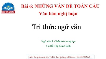 Tri thức Ngữ văn bài 6 Văn 9 Chân trời sáng tạo