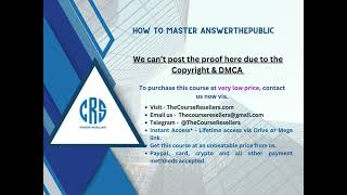 thecourseresellers.com - How to Master AnswerThePublic