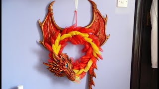Making my own dragon wreath!!!🐲🐲🐲