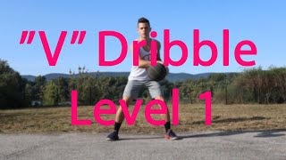 5 Minute Follow Along Basketball Dribbling Workout - "V" Dribble Level 1
