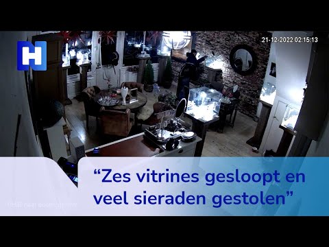 Dit moet je zien: brute inbraak bij Alkmaarse juwelier, omstander mishandeld