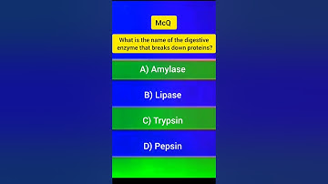 How Well Do You Know Your Digestive System? #mcqs #digestivesystem #mdcatbio #enzymes