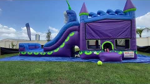 Roll up the bounce house combo inflatable waterslide - August 24, 2020