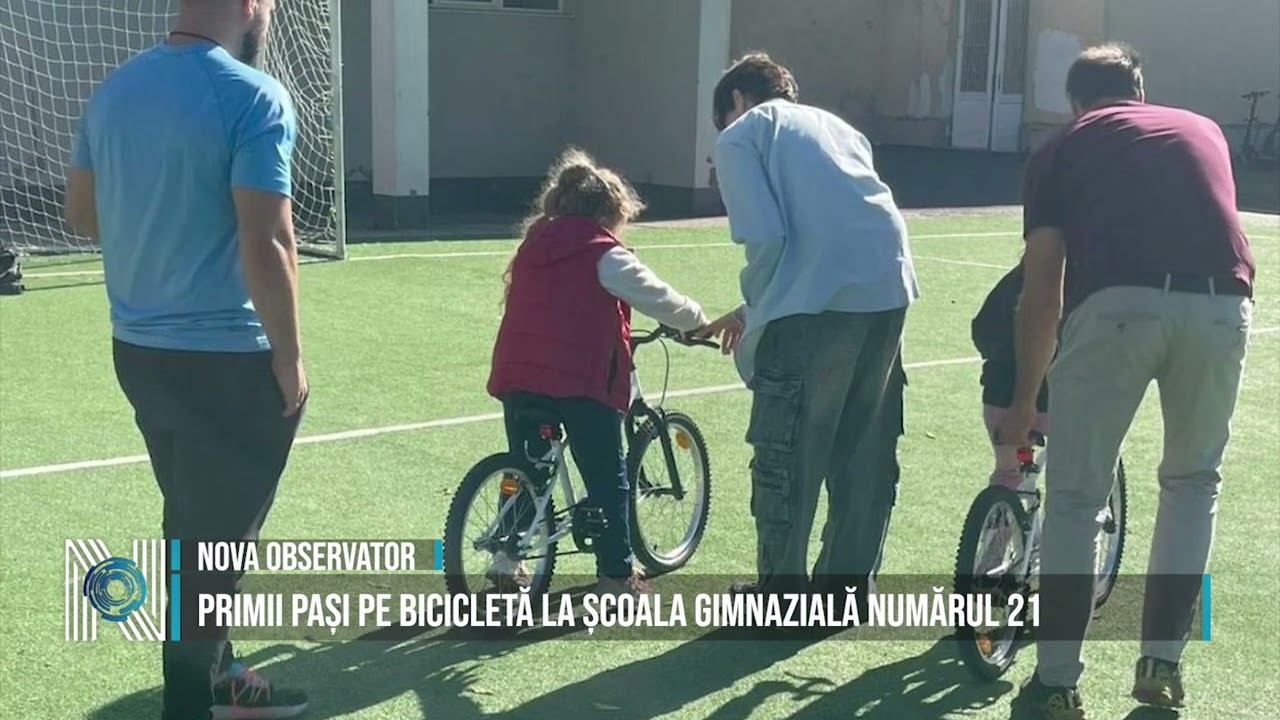 Primii pași pe bicicletă la Școala Gimnazială numărul 21