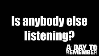 A Day To Remember  2nd Sucks s